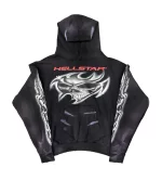 HELLSTAR AIRBRUSHED SKULL HOODIE BLACK