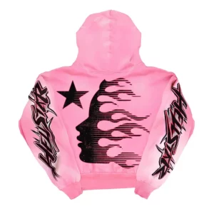 HELLSTAR BRAINWASHED HOODIE PINK (WITHOUT BRAIN)