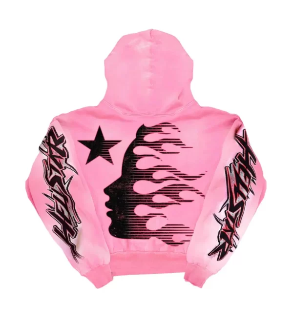 HELLSTAR BRAINWASHED HOODIE PINK (WITHOUT BRAIN)