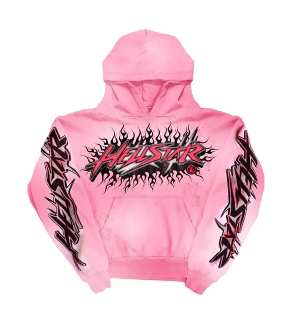 HELLSTAR BRAINWASHED HOODIE PINK