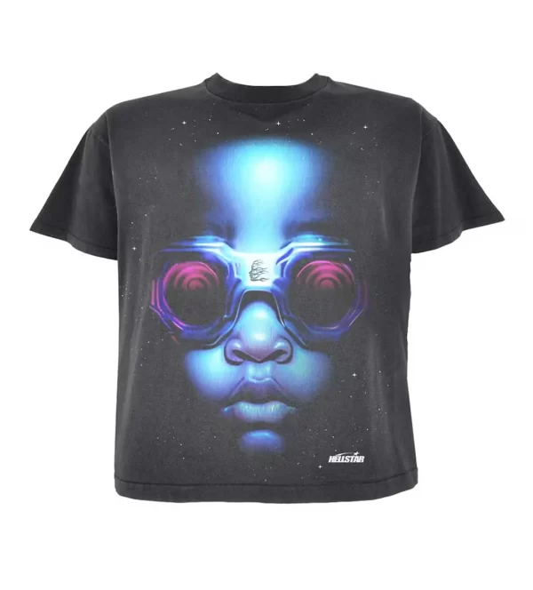 HELLSTAR GOGGLES TEE BLACK