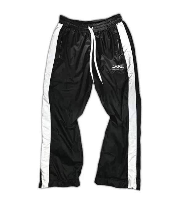 HELLSTAR NYLON TRACK PANTS BLACK