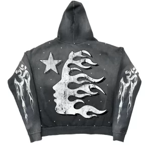 HELLSTAR RACER HOODIE FADED BLACK