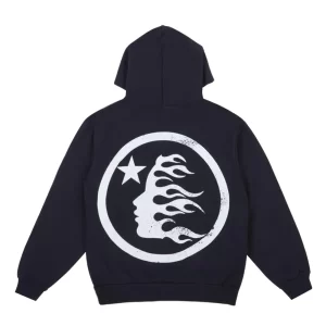 HELLSTAR STUDIOS BASIC LOGO HOODIE FADED BLACK