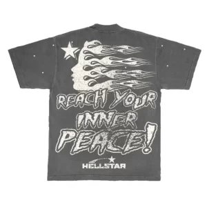 HELLSTAR STUDIOS INNER PEACE TEE GREY