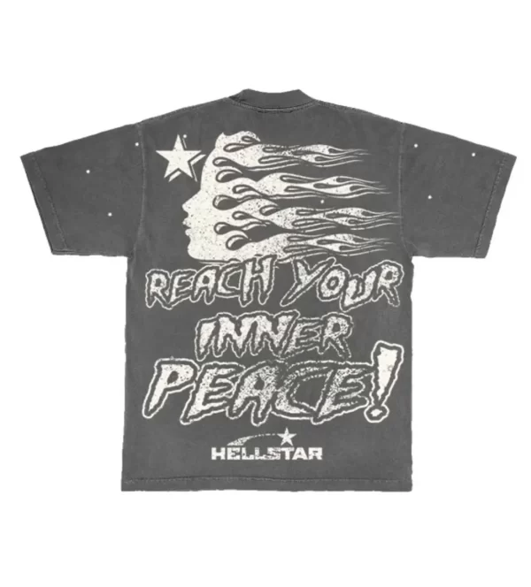 HELLSTAR STUDIOS INNER PEACE TEE GREY