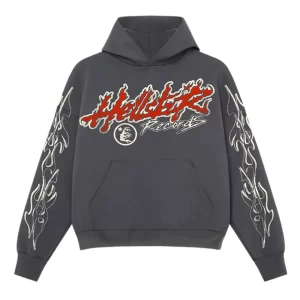 HELLSTAR STUDIOS RECORDS TOUR HOODIE FADED BLACK