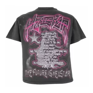 HELLSTAR STUDIOS THE FUTURE RED TEE GREY